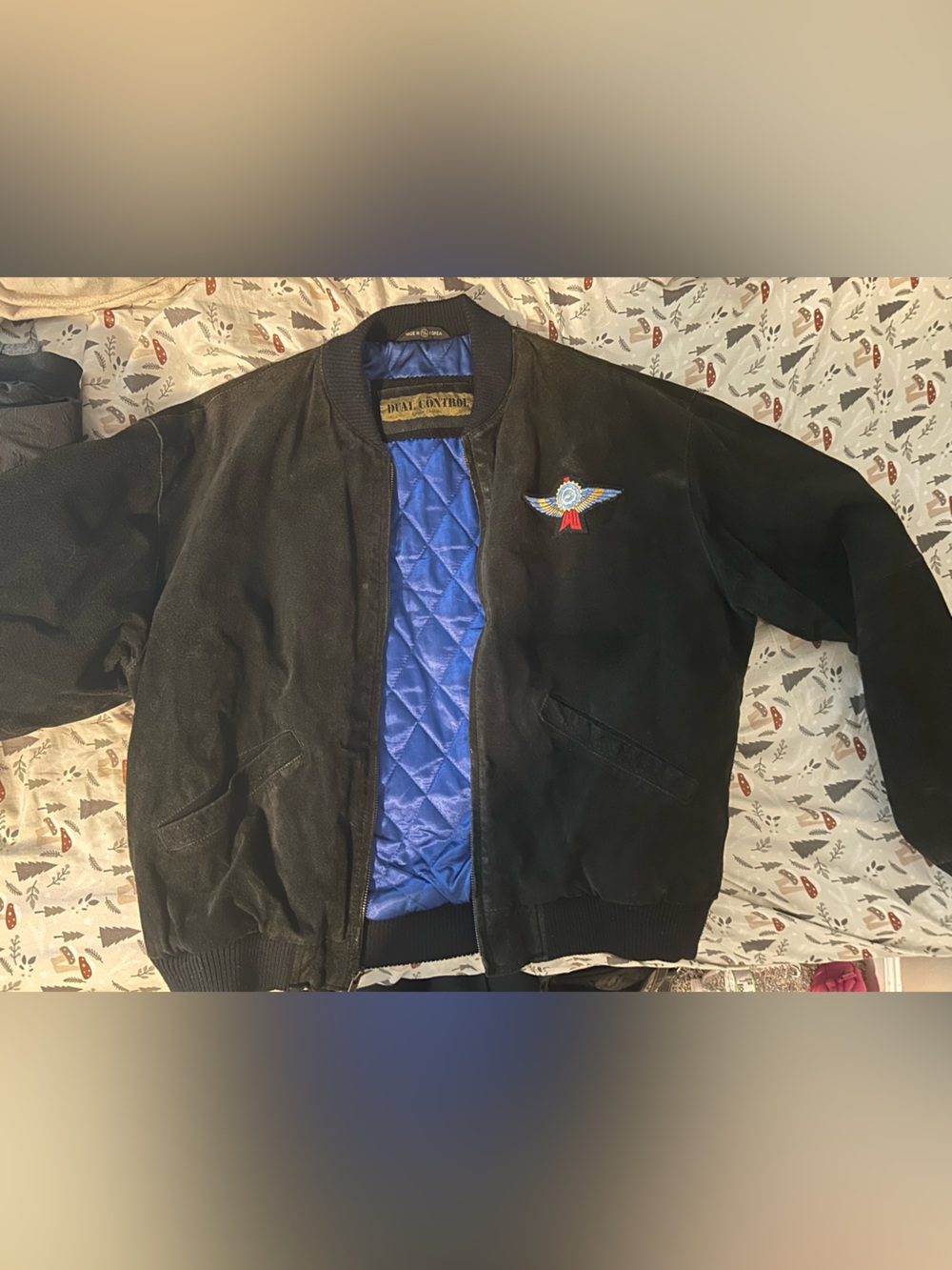 Vintage Black Bomber Jacket